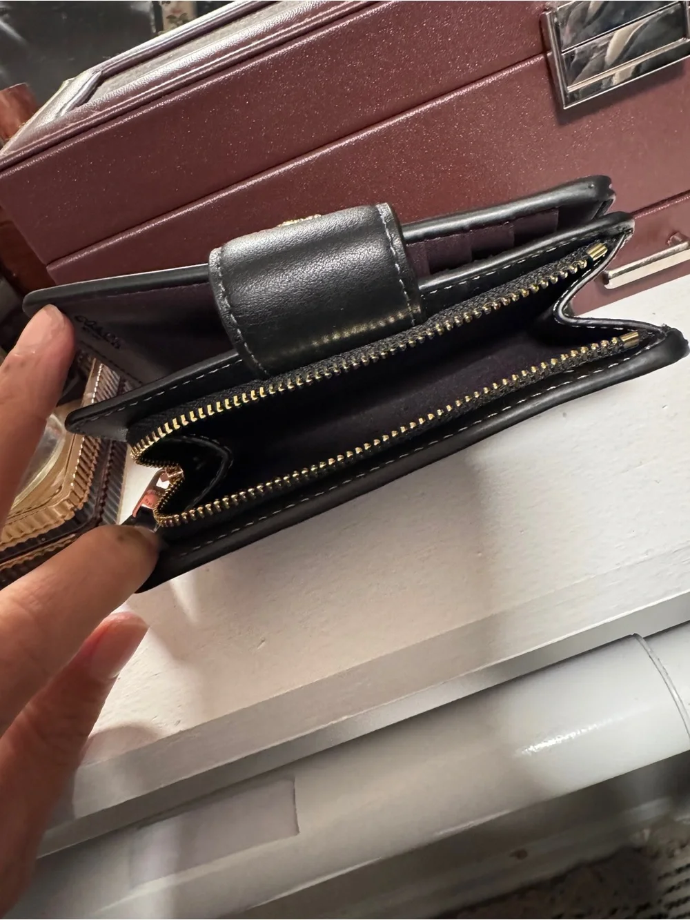 Coach leather wallet